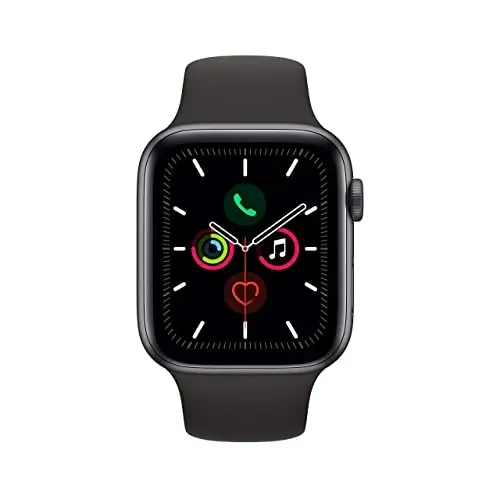 Apple Watch Series 5 (GPS + Cellular, 44MM) - Space Gray Aluminum Case with Black Sport Band (Renewed) - 2