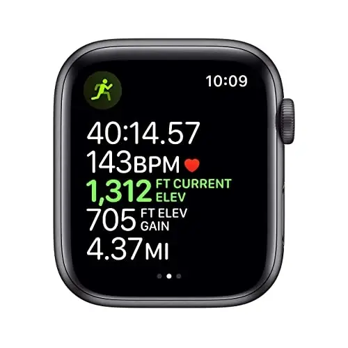 Apple Watch Series 5 (GPS + Cellular, 44MM) - Space Gray Aluminum Case with Black Sport Band (Renewed) - 4