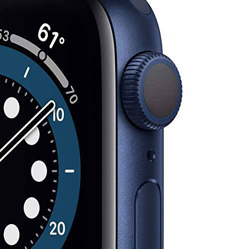 Apple Watch Series 6 (GPS, 40mm) - Blue Aluminum Case with Deep Navy Sport Band (Renewed) - 2