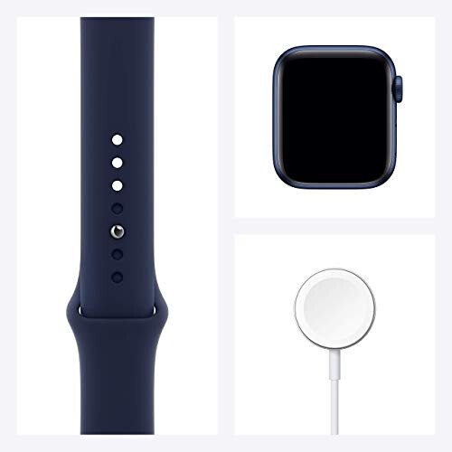 Apple Watch Series 6 (GPS, 40mm) - Blue Aluminum Case with Deep Navy Sport Band (Renewed) - 7