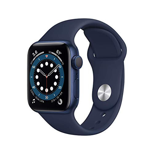 Apple Watch Series 6 (GPS, 40mm) - Mavi Alüminyum Kasa ile Koyu Mavi Spor Bant (Yenilenmiş) - 1