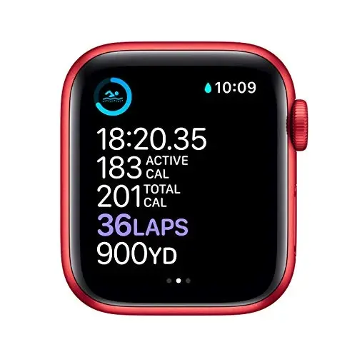 Apple Watch Series 6 (GPS, 40mm) - Red Aluminum Case with Red Sport Band (Renewed) - 4