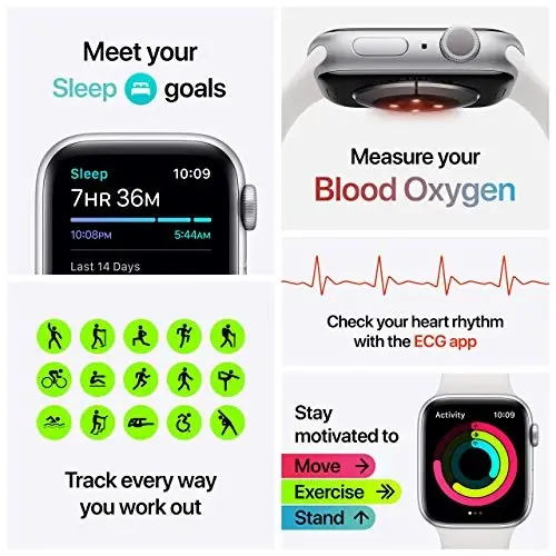 Apple Watch Series 6 (GPS, 40mm) - Red Aluminum Case with Red Sport Band (Renewed) - 6