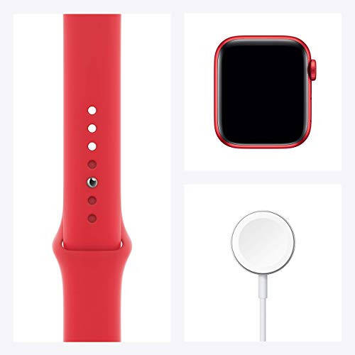 Apple Watch Series 6 (GPS + Cellular, 40mm) - (Mahsulot) Qizil Alyuminiy Korpusli Qizil Sport Bandli (Yangilaydirilgan) - 7