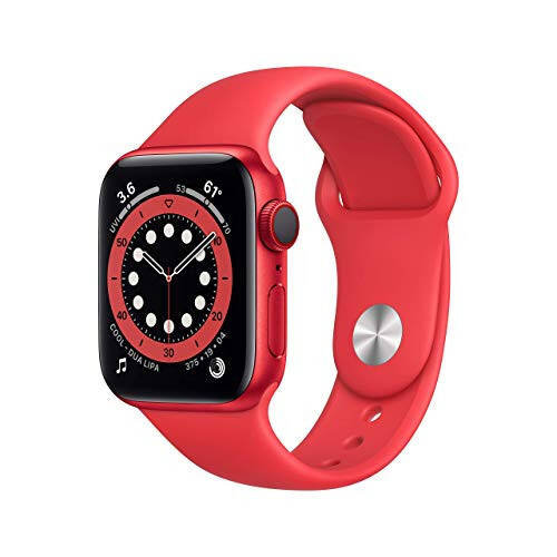 Apple Watch Series 6 (GPS + Cellular, 40mm) - (Product) RED Aluminum Case with RED Sport Band (Renewed) - 1