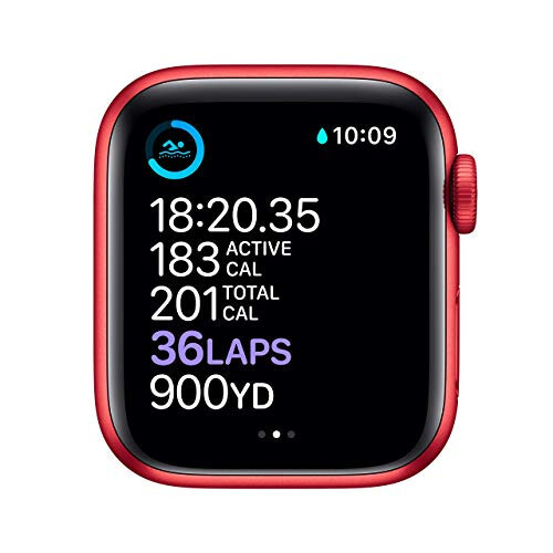 Apple Watch Series 6 (GPS + Cellular, 40mm) - (Product) RED Aluminum Case with RED Sport Band (Renewed) - 4