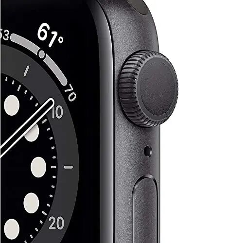 Apple Watch Series 6 (GPS + Cellular, 40mm) - Space Gray Aluminum Case with Black Sport Band (Renewed) - Apple (1)