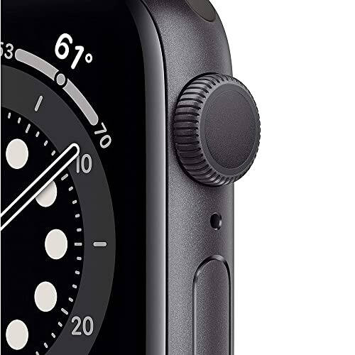 Apple Watch Series 6 (GPS + Cellular, 44mm) - Space Gray Aluminum Case with Black Sport Band (Renewed) - 9