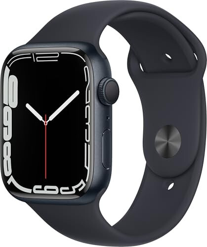 Apple Watch Series 7 (GPS, 45 мм) Корпус из алюминия цвета «полуночный синий» с Midnight Sport Band (Восстановленный) - 4