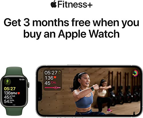 Apple Watch Series 7 (GPS, 45 mm) Yarim tunda alyuminiy korpusli va Yarim tunda sport bantli (Yangilangan) - 11