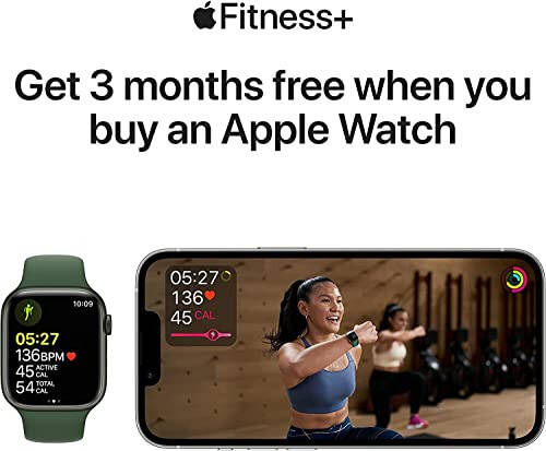 Apple Watch Series 7 (GPS, 45 mm) Yarim tunda alyuminiy korpusli va Yarim tunda sport bantli (Yangilangan) - 11