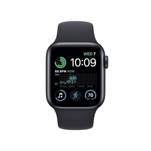 Apple Watch Series 7 (GPS, 45 mm) Yarim tunda alyuminiy korpusli va Yarim tunda sport bantli (Yangilangan) - 2