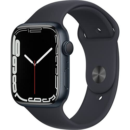 Apple Watch Series 7 (GPS, 45mm) Midnight Aluminum Case with Midnight Sport Band (Renewed) - 5