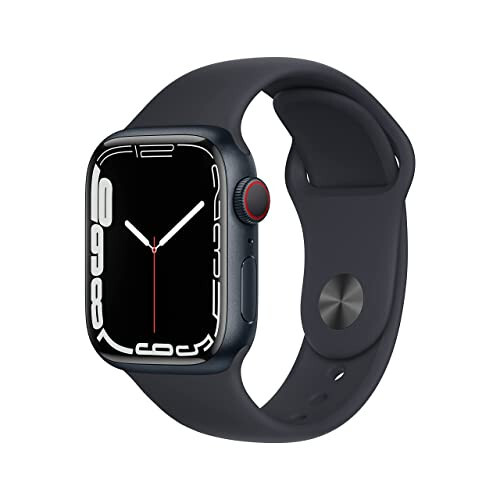 Apple Watch Series 7 (GPS + Hücresel, 41mm) Gece Mavisi Alüminyum Kasa ile Gece Mavisi Spor Bant, Standart (Yenilenmiş) - 4