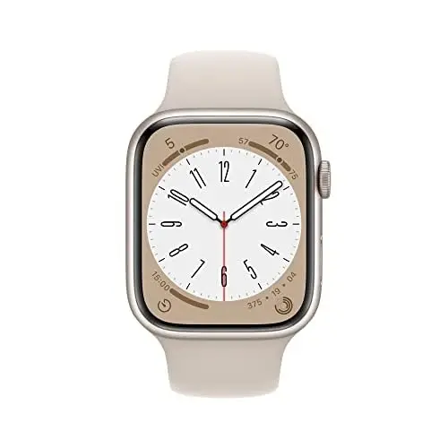 Apple Watch Series 8 [GPS, 45mm] - Yulduzli Alyuminiy Korpus va Yulduzli Sport Band, M/L (Yangilangan) - 2