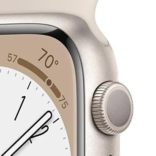 Apple Watch Series 8 [GPS, 45mm] - Yulduzli Alyuminiy Korpus va Yulduzli Sport Band, M/L (Yangilangan) - 3
