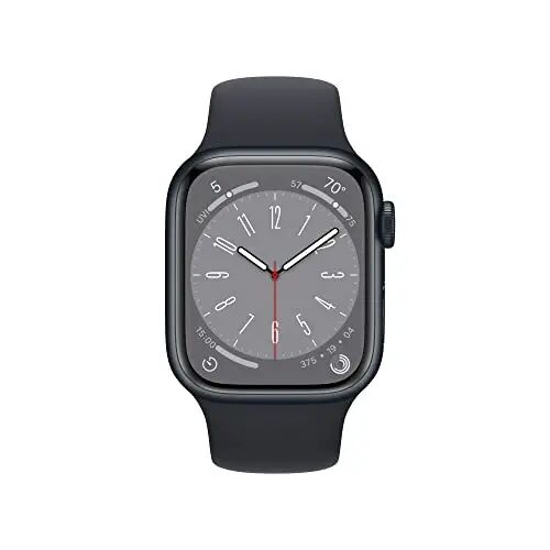Apple Watch Series 8 [GPS + Cellular, 41mm] - Midnight Aluminum Case with Midnight Sport Band, S/M (Renewed) - Apple (1)