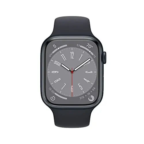 Apple Watch Series 8 (GPS + Cellular, 45MM) Midnight Aluminum Case with Midnight Sport Band - S/M (Renewed) - 2