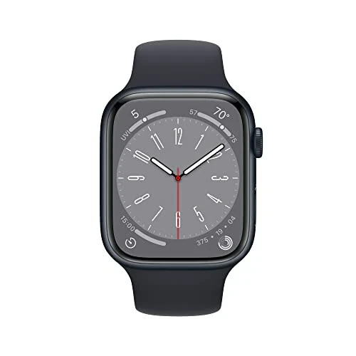 Apple Watch Series 8 [GPS + Cellular, 45mm] - Midnight Aluminum Case with Midnight Sport Band, M/L (Qayta tiklangan) - APPLE (1)