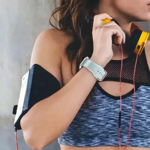 Apple Watch tasmalariga mos sport bandi 49mm 46mm 45mm 44mm 42mm 41mm 40mm 38mm, iWatch Series 11 10 9 8 7 6 5 4 3 2 1 SE Ultra ayollar erkaklar uchun klassik qisqichli yumshoq silikon almashtirish tasmasi - 6