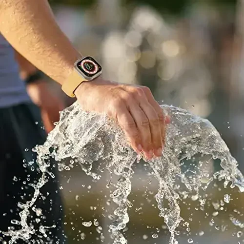 Apple Watch tasmalariga mos sport tasmasi 49mm 46mm 45mm 44mm 42mm 41mm 40mm 38mm, iWatch Series 11 10 9 8 7 6 5 4 3 2 1 SE Ultra ayollar erkaklar uchun klassik qisqichli yumshoq silikon almashtirish tasmasi - 4