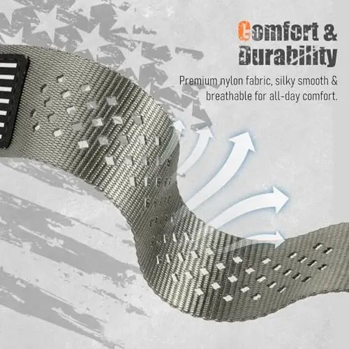 Apple Watch Ultra 2 49mm 46mm 45mm 44mm 42mm(S3/2/1) Erkekler için Dayanıklı Naylon Kordonlar, iWatch Ultra 3/2/1 Seri 11 10 9 8 7 6 5 4 3 SE3/2/1 için ABD Bayraklı Nefes Alabilen Spor Kordon - 5