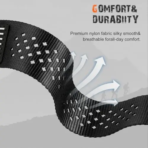 Rugged Nylon Band for Apple Watch Ultra 3/2/1 Series 11 10 9 8 7 6 5 4 SE/3/2/1 for Men,Breathable Stars-Stripes Flag Wristband Workout Athletic Strap for iWatch Ultra Bands 49mm 46mm 45mm 44mm 42mm - 3