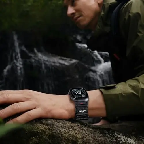 Apple Watch Ultra 2 Erkek Kordonu için Sağlam Naylon Bant 49mm 46mm 45mm 44mm 42mm, iWatch Kordonları Ultra Serisi 10 9 8 7 6 5 4 3 SE/Ultra2 için Nefes Alabilen Yıldız-Çizgili Bayrak Bileklik Egzersiz Atletik Kayış 