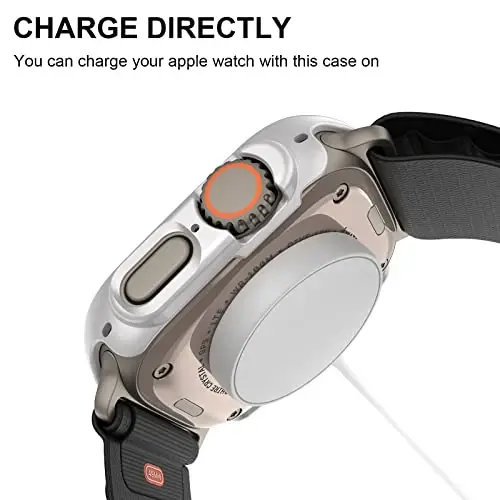 Apple Watch Ultra 3 Ultra 2 Ultra 49 mm uchun закалённое stекlо екран ҳимояси билан 6 Pack Case, Rontion Full Coverage chizishga chidamli qattiq PC himoya bamper qopqog'i Apple Watch Ultra Series aksessuarlari uchun - 3