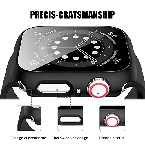 Apple Watch Ultra 49mm uchun закалённое стекло ekran himoyachisi bilan 14 dona quti, Apple Watch Ultra 49mm aksessuarlari uchun to'liq qamrovli qattiq kompyuter himoya qopqog'i HD ultra yupqa bamper - 1