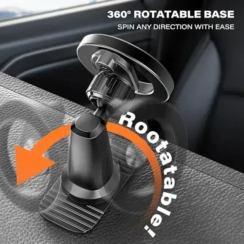 APPS2Car Compatible for Magsafe Phone Holder for Car - Designed for iPhone 17/16/15/14/13/12 Official Magsafe Case - 3