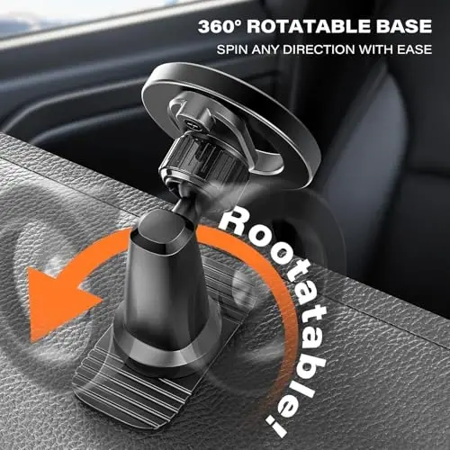 APPS2Car Compatible for Magsafe Phone Holder for Car - Designed for iPhone 17/16/15/14/13/12 Official Magsafe Case - 3