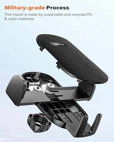 APPS2Car Держатель для телефона в автомобиле, крепление на приборную панель/лобовое стекло/держатель для мобильного телефона, совместим с iPhone, Samsung, всеми мобильными телефонами, черный - 5