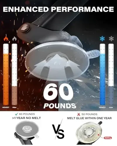 APPS2Car for MagSafe Car Mount, Magnetic Phone Holder for Car Dashboard Windshield iPhone Car Mount Holder Compatible with iPhone 15 14 13 12 Pro Plus Max Mini MagSafe Mount, 17 Strong Magnets - 5