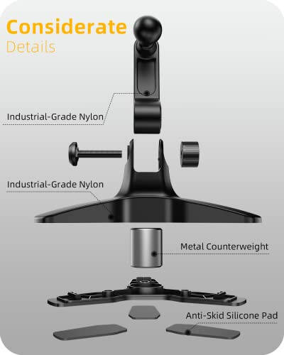 APPS2Car Cell Phone Stand for Desk Adjustable Desktop Phone Stand Thick Case Friendly Cellphone Holder Desk Heavy Duty Phone Cradle for Video Recording Office Home Compatible with 4.7-6.8” Smartphone - 4