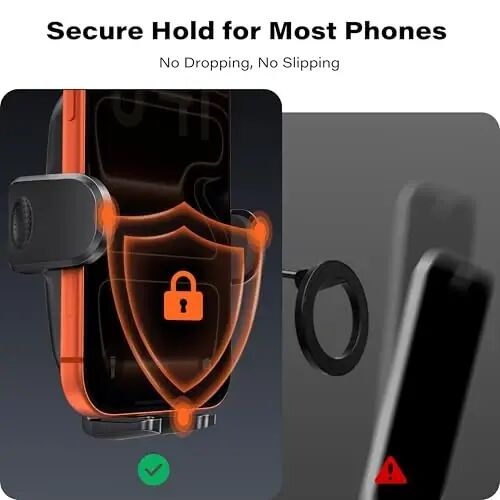 APPS2Car Phone Holder for Car Dashboard & Windshield,Twist-Gel-Lock Suction | 360°Rotation & Dual-Axis Arm, One-Touch Release Hands-Free Cell Phone Car Mount for iPhone, Samsung & More - 3