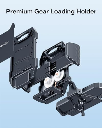 APPS2Car Sturdy CD Slot Phone Mount with One Hand Operation Design, Hands-Free Car Phone Holder Universally Compatible with All iPhone & Android Cell Phones, for Smartphone Mobile - 6