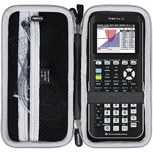 Aproca Calculator Case Compatible with Texas Instruments TI-84 Plus CE/Casio fx-9750GIII Standard Graphing Calculator (Case Only) - 1