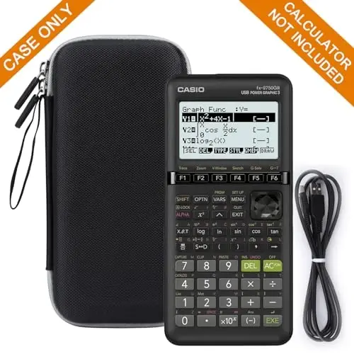 Aproca Calculator Case Compatible with Texas Instruments TI-84 Plus CE/Casio fx-9750GIII Standard Graphing Calculator (Case Only) - 5
