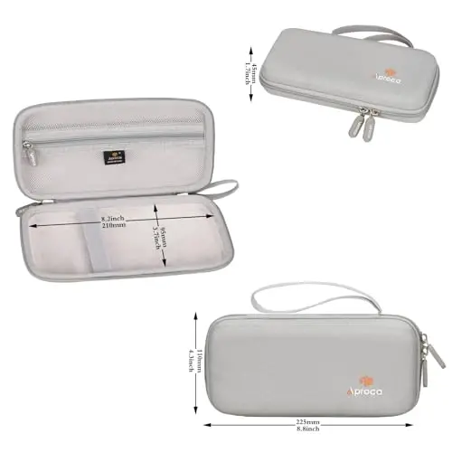 Aproca Grey Hard Storage Portable Case, for Casio fx-9750GIII, Standard Graphing Calculator (Case Only) - 5