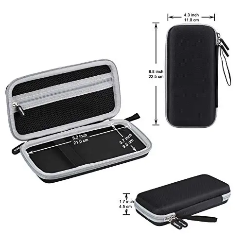 Aproca Grey Hard Storage Portable Case, for Casio fx-9750GIII, Standard Graphing Calculator (Case Only) - 6