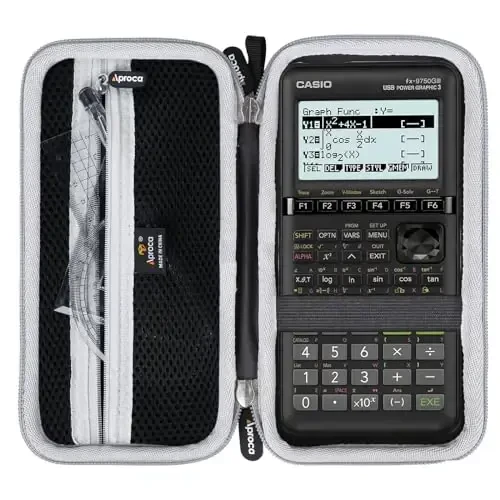 Aproca Calculator Case Compatible with Texas Instruments TI-84 Plus CE/Casio fx-9750GIII Standard Graphing Calculator (Case Only) - 2