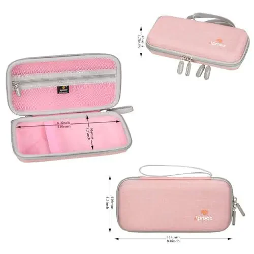 Aproca Pink Hard Storage Portable Case, for Casio fx-9750GIII, Standard Graphing Calculator (Case Only) - 5