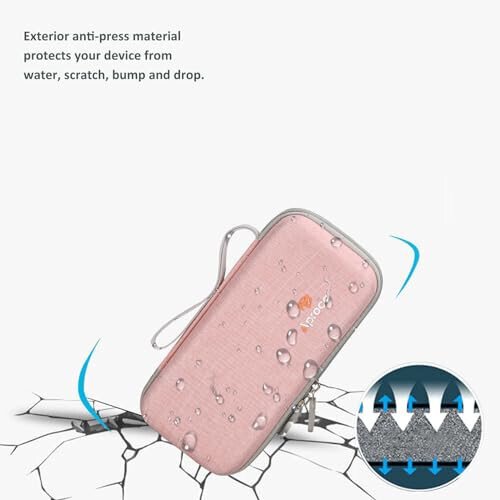 Aproca Pink Hard Storage koʻchma sumkasi, Casio fx-9750GIII, standart grafik kalkulator uchun - 6