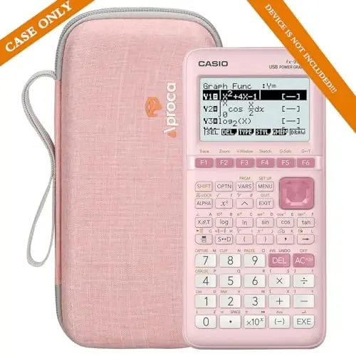 Aproca Pink Hard Storage Portable Case, for Casio fx-9750GIII, Standard Graphing Calculator - 4