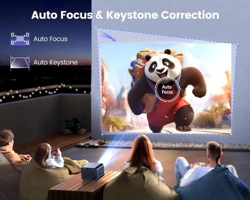 Aqlli 4K Wifi Bluetooth Proyektor, 7000+ Ilovalari bilan Wimius Native 1080P Proektor, 700 ANSI Uy Kino Proektori, Netflix Litsenziyali, Dolbyni Qo'llab-quvvatlaydi, Avtofokus/Keystone - 6