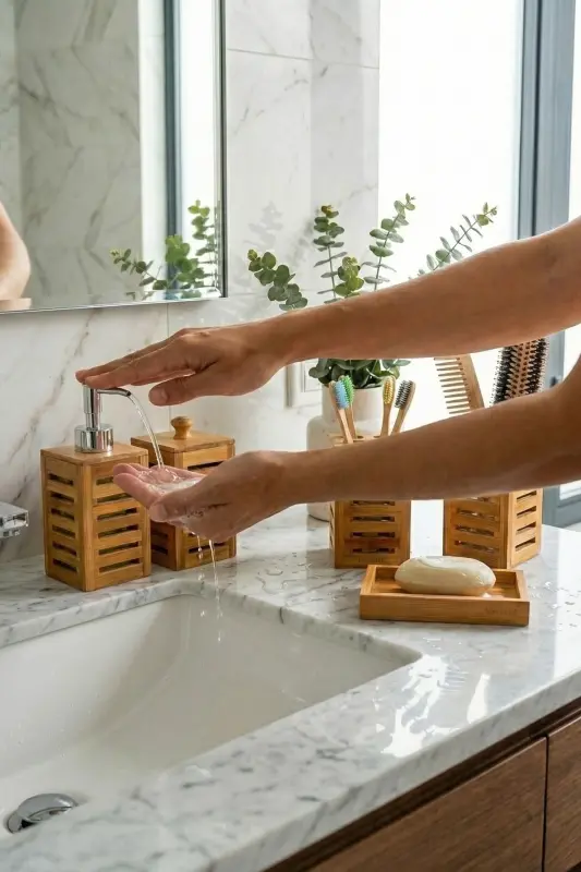 Aqua - Banyo Seti B0261 - Bej - 6