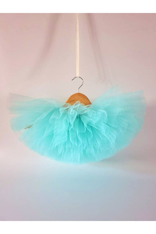 AQUA GREEN/MINT TUTU SKIRT (Fluffy Dream Tulle) - 4