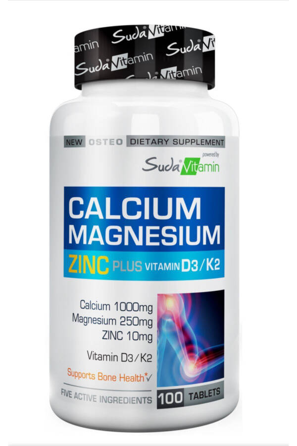 Aqua Vitamin Calcium Magnesium Zinc Plus 100 Tablets BİG352044 - 6