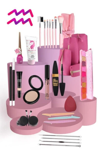 Aquarius Zodiac Makeup Set for Fair Skin - MUJGAN